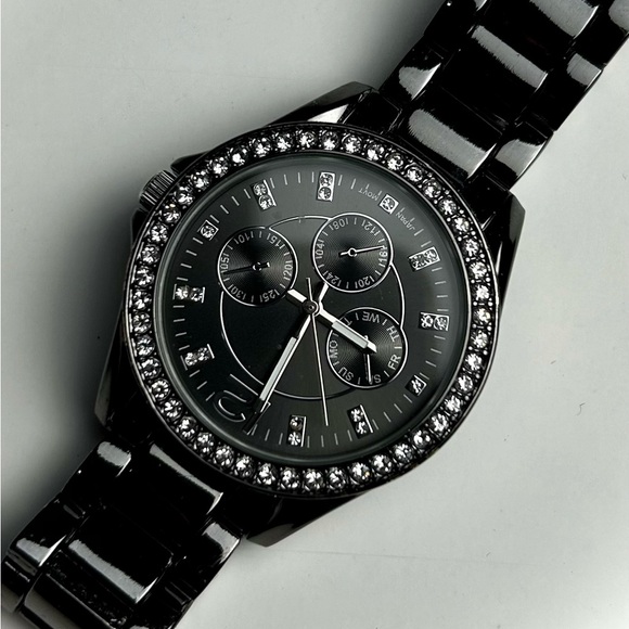 Avon Women’s Black Rhinestone Watch✨ - Picture 1 of 6
